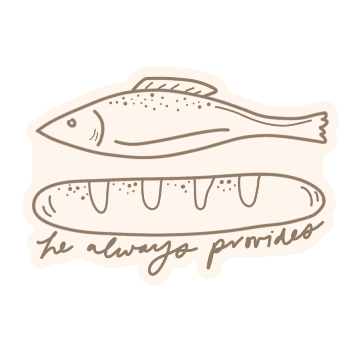 He Always Provides Sticker | Christian Sticker
