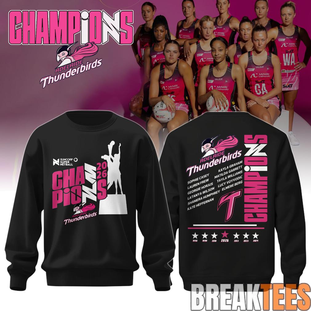ADE Thunderbirds Champions Suncorp Super Netball 2026 Sweatshirt