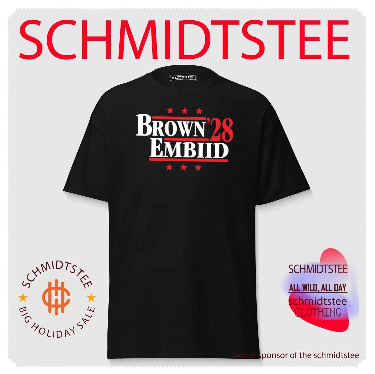 Brown and Embiid ’28 Philadelphia 76ers shirt