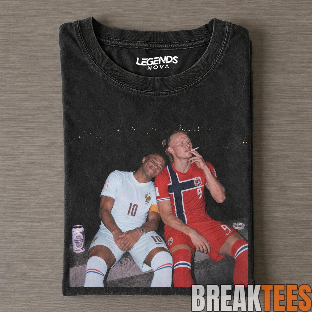 Kylian Mbappé & Erling Haaland World Cup 2026 Smoke Tee