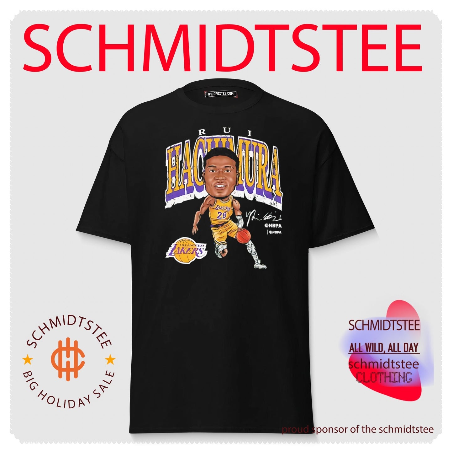 Los Angeles Lakers Rui Hachimura big head shirt