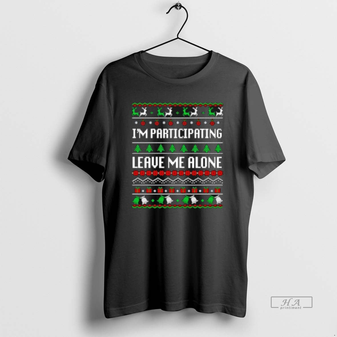 Official Im Participating Leave Me Alone Ugly Christmas