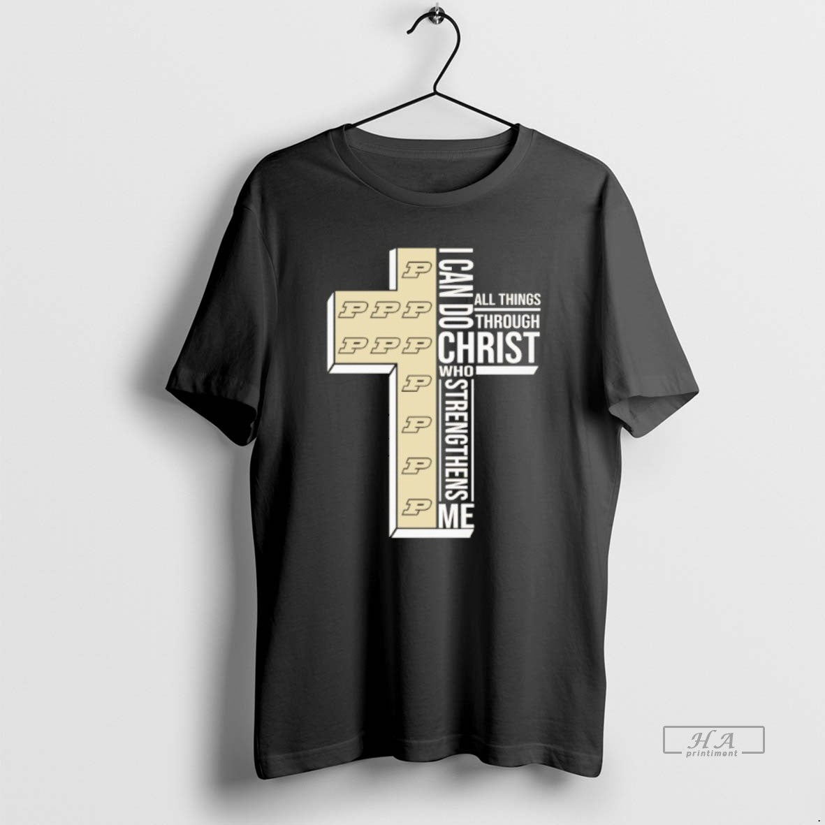 Official Purdue Boilermakers Cross I Can Do All Things Through Christ Who Strengthen Me