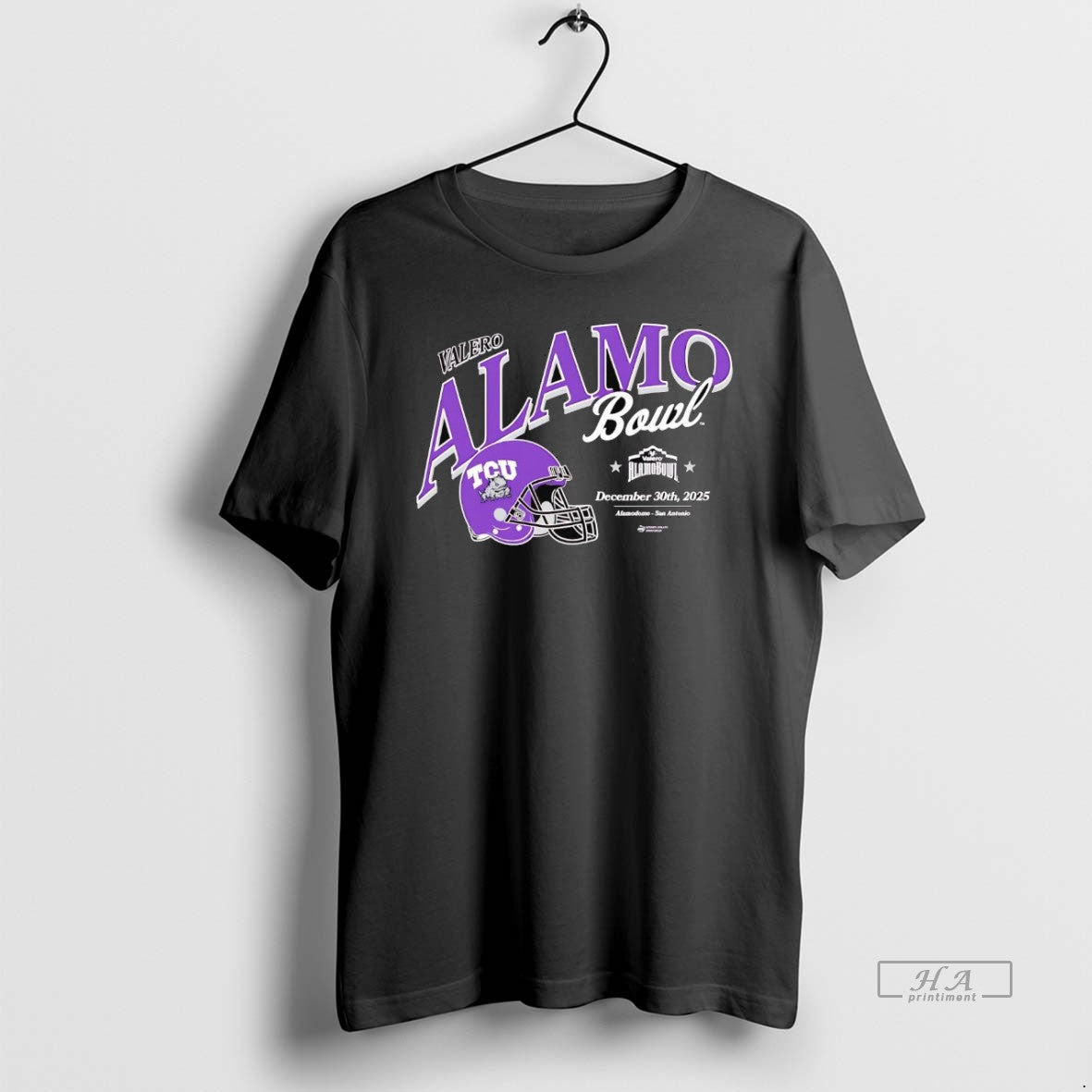 Official Tcu Horned Frogs 2025 Valero Alamo Bowl Helmet