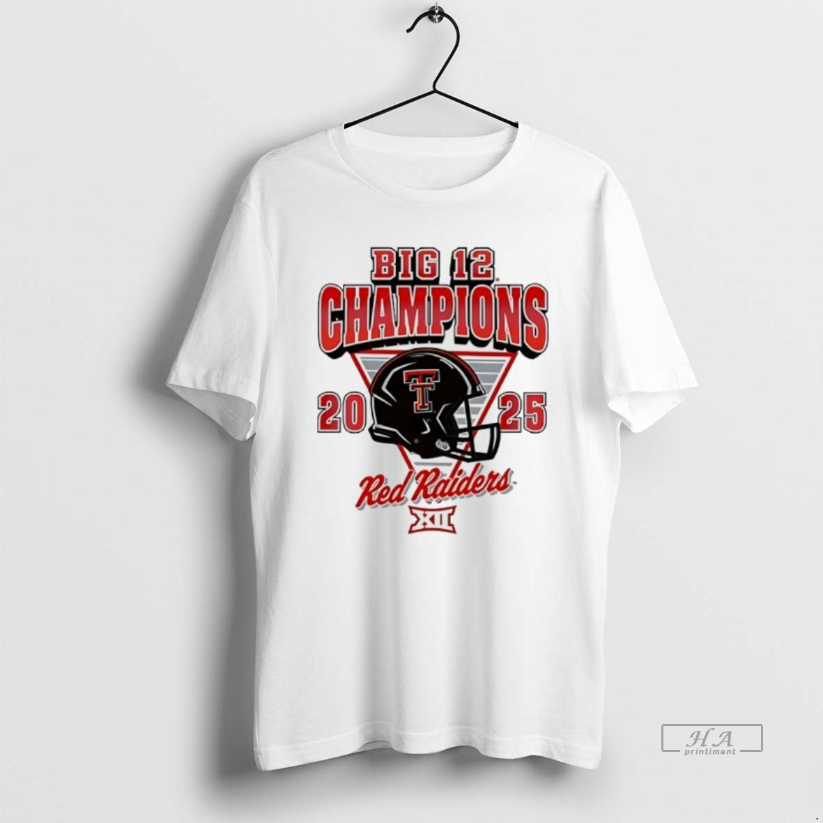 Official Texas Tech Red Raiders Big 12 Football Champions Helmet 2025