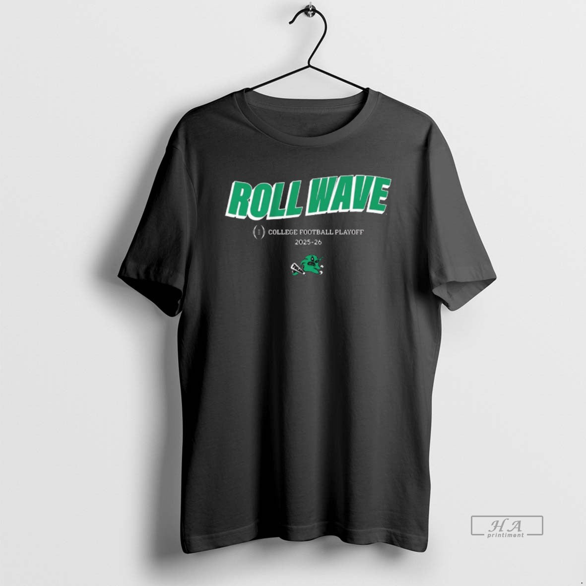 Official Tulane Green Wave Football 2025 26 Cfp Team Slogan Roll Wave