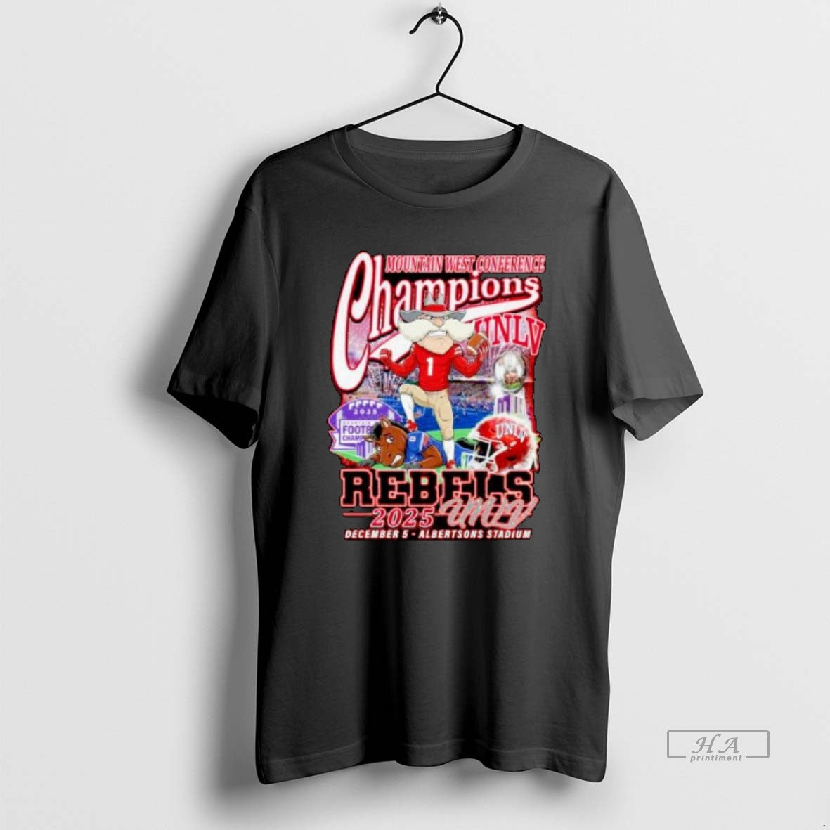Official Unlv Rebels Mountain West Conference Champions 2025 Ornaments