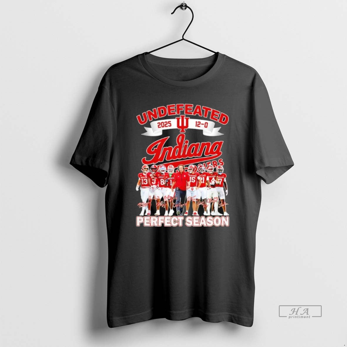Official Undefeated 2025 12 0 Indiana University Perfect Season Signatures