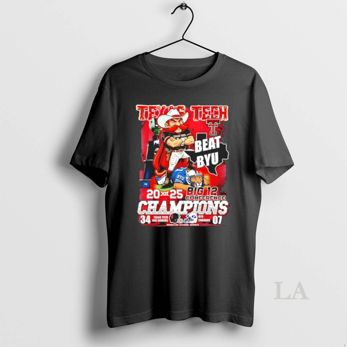 Original Texas Tech Red Raiders Big 12 Conference Champions 2025 Beat Byu Mascot