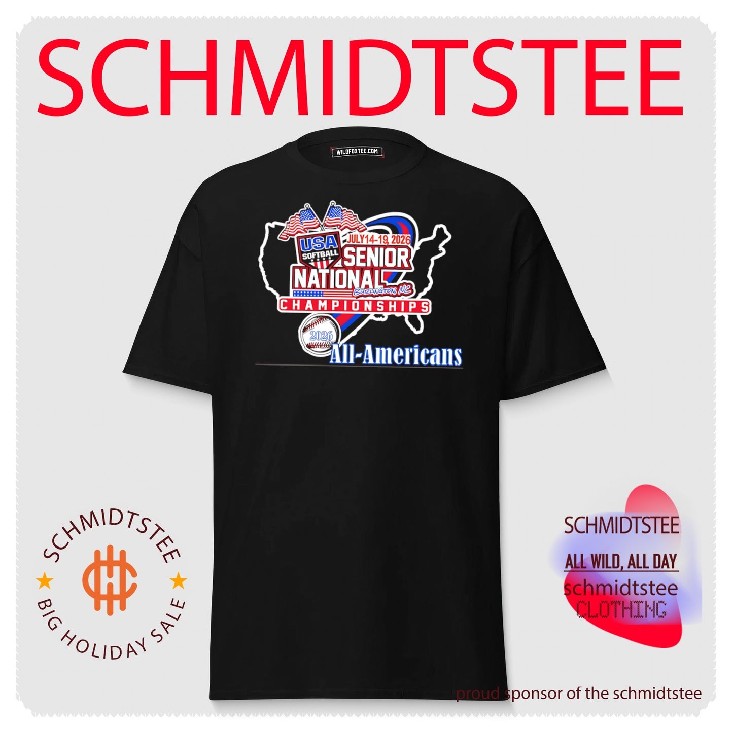 USA Softball Senior National Championships Burlington NC 2026 All-Americans shirt