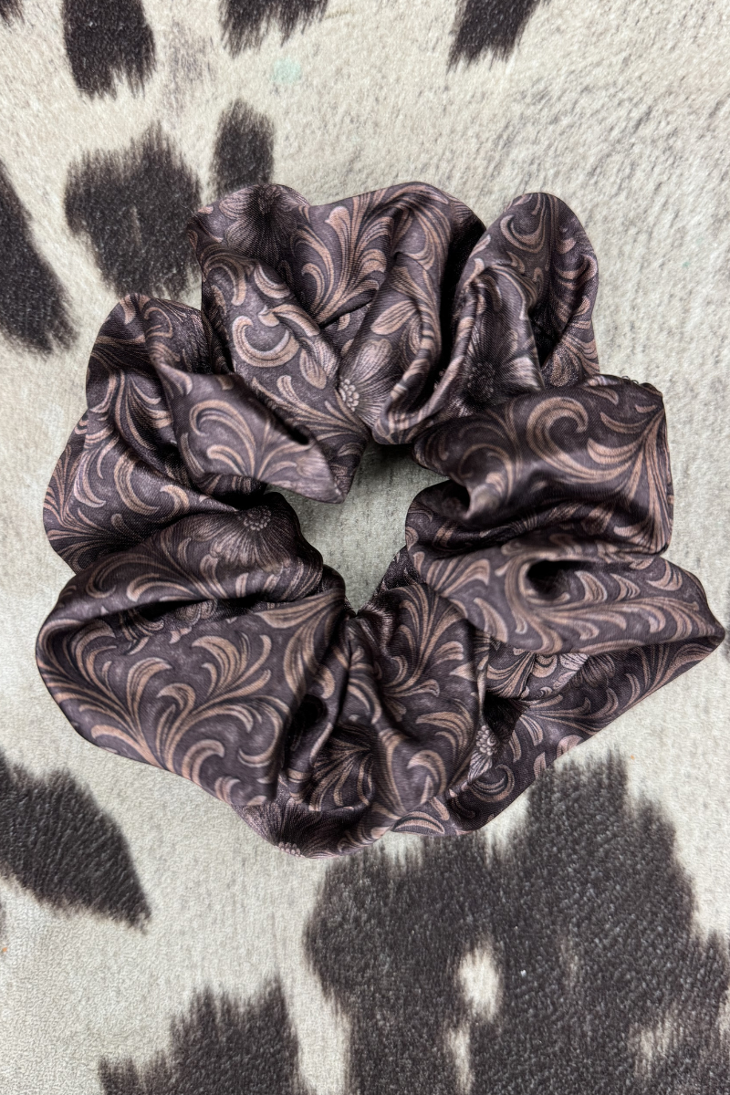 Bronzed Bloom Scrunchie