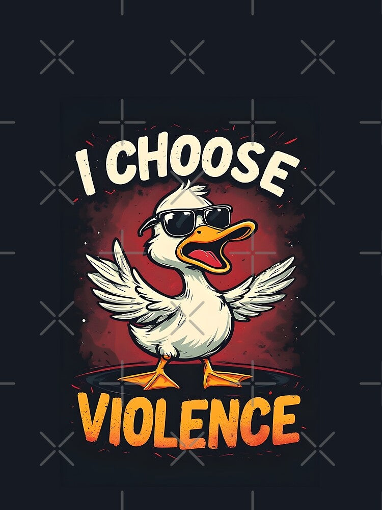 I Choose Violence – Cute Duck with Attitude by owi-art