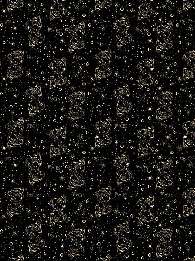 Pisces Celestial Zodiac Pattern by bluesdesigns