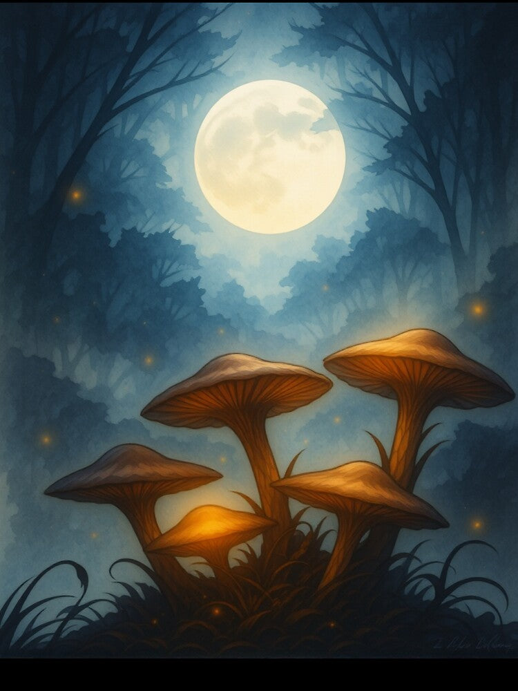 Midnight Mushroom Glow by The Rogue Mark