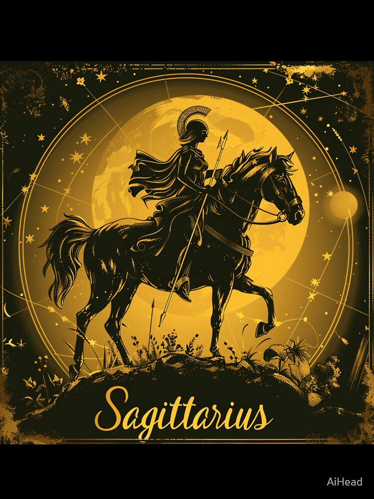 Vintage Style Sagittarius Zodiac Sign by AiHead
