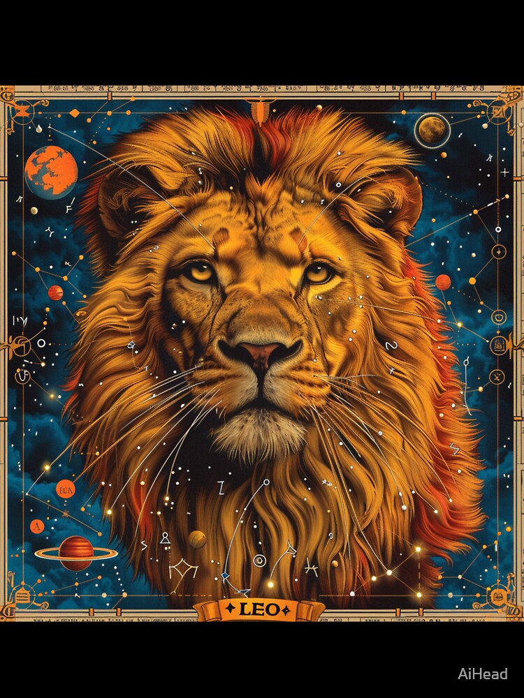 Vintage SciFi Style Leo Zodaic Sign by AiHead
