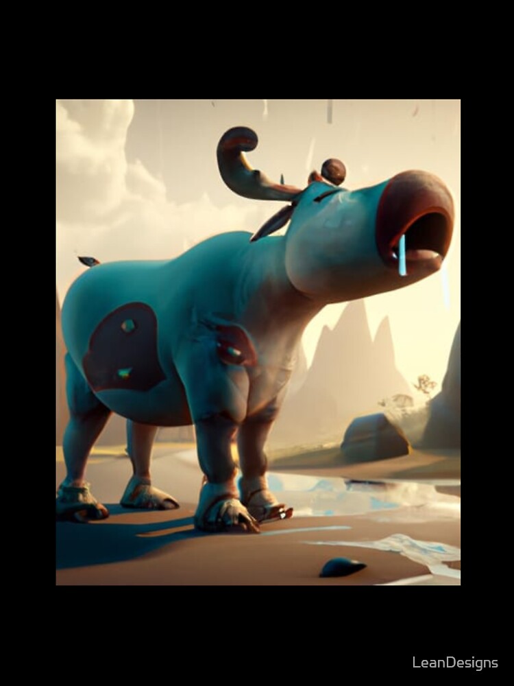Very Sad Cow. Crying Animals by LeanDesigns
