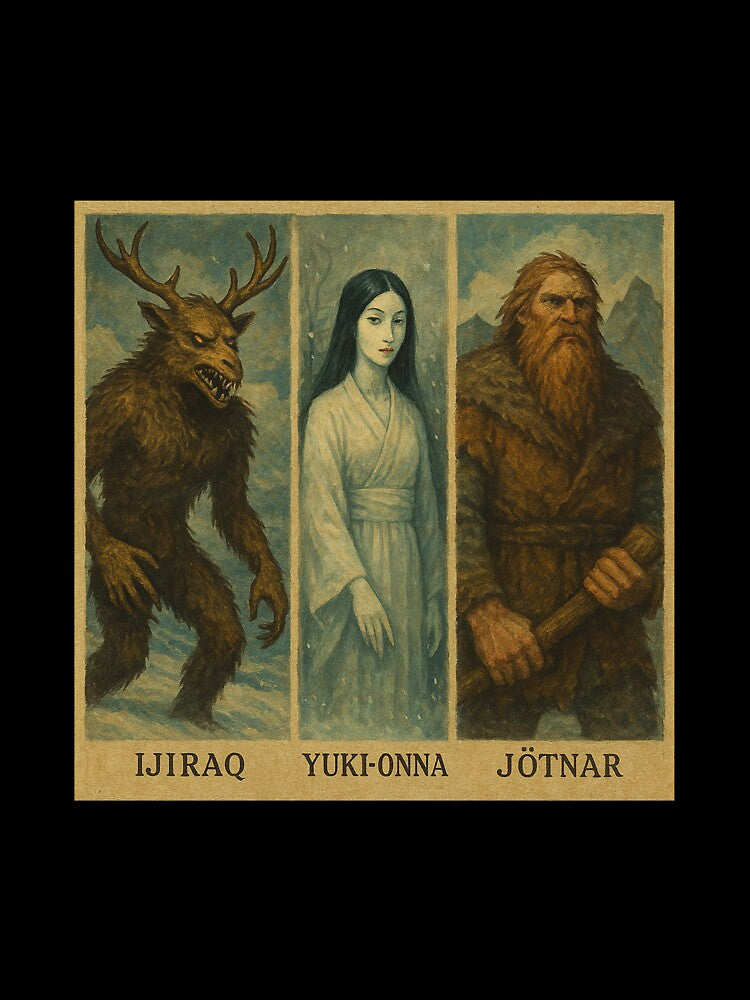 Ijiraq, Yuki-Onna and Jotnar 14 by AIfolklore
