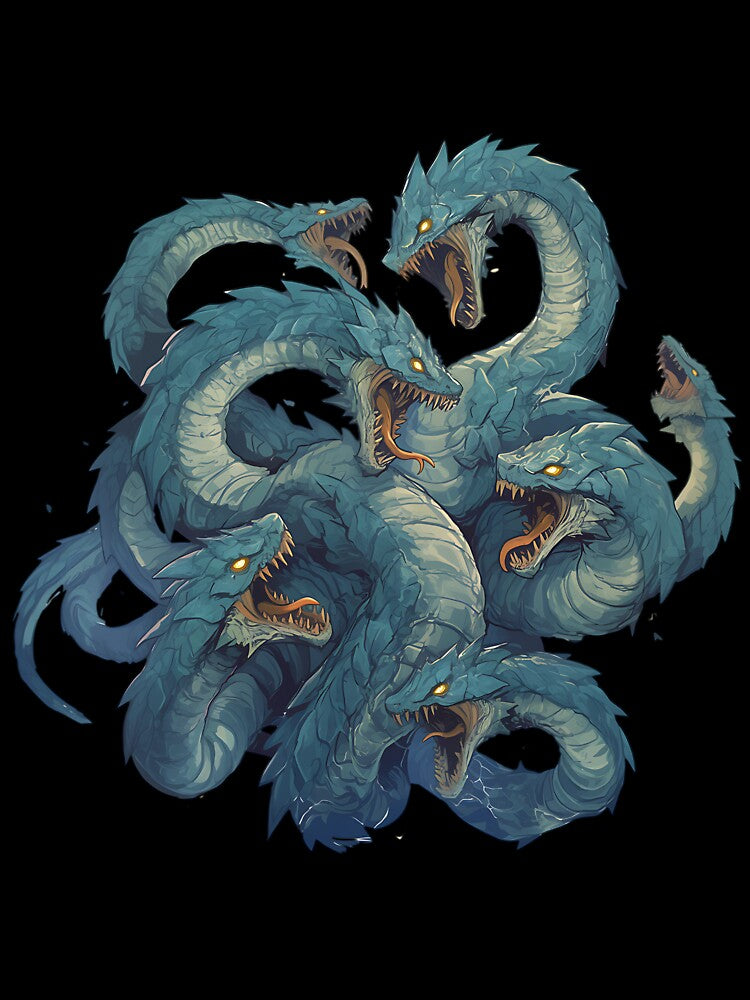 Legendary Creatures: Hydra Multi-Headed Serpent by bapupa