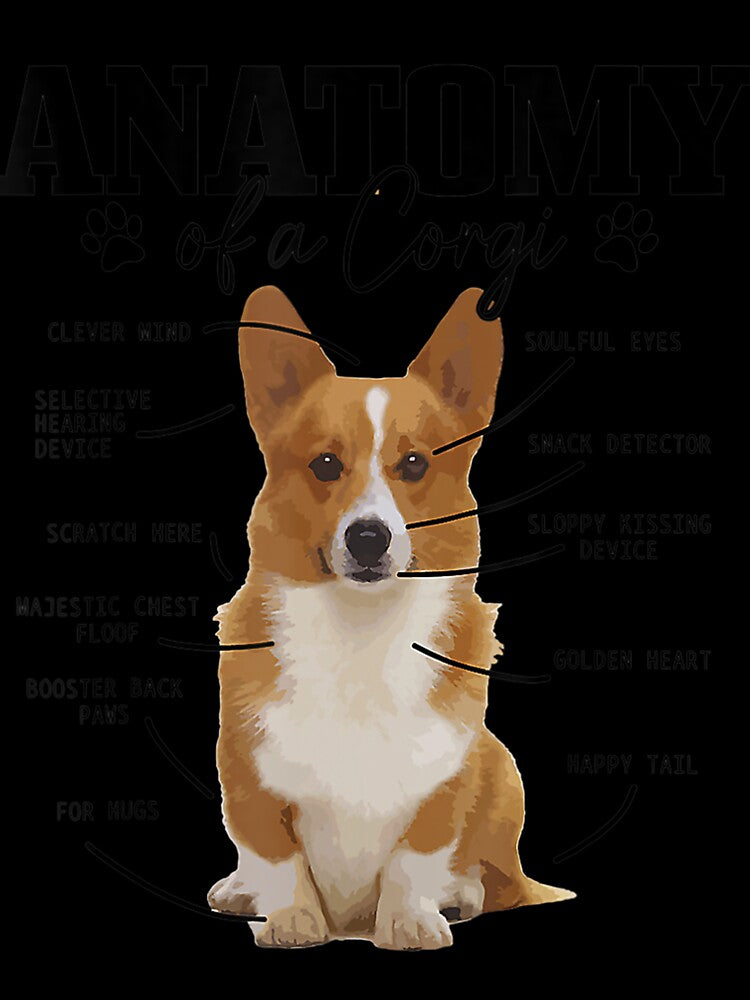 Anatomy Of A Corgi Funny Cute Dog Corgi Mom Corgi Dad by dbvlpyyoazl38
