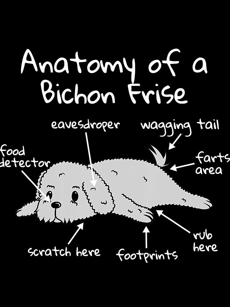 Anatomy Of A Bichon Frise Funny Dog by dbvlpyyoazl38