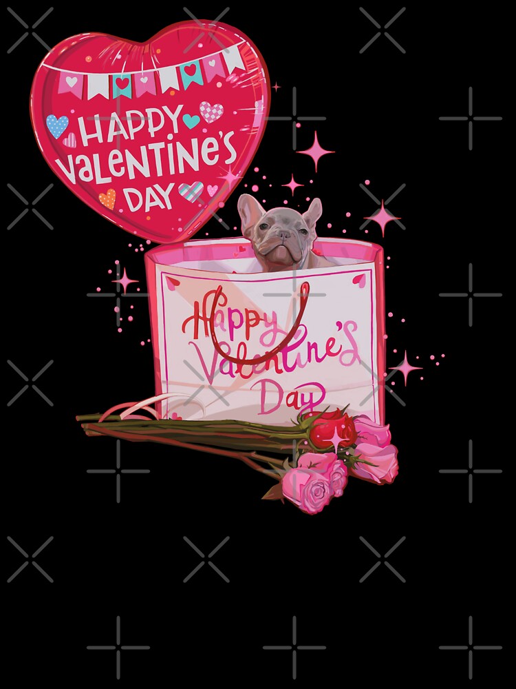 Cute Pug Puppy - Happy Valentines Day by Savi Singh