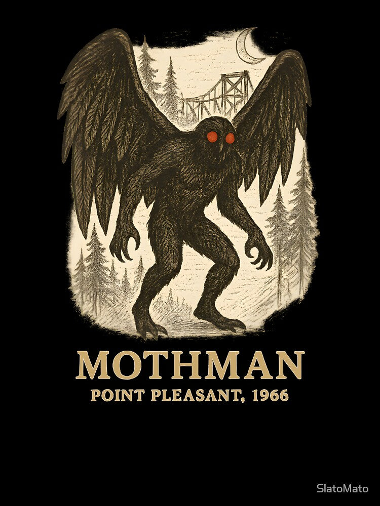 Mothman – Point Pleasant 1966 | Hatching illustration by SlatoMato