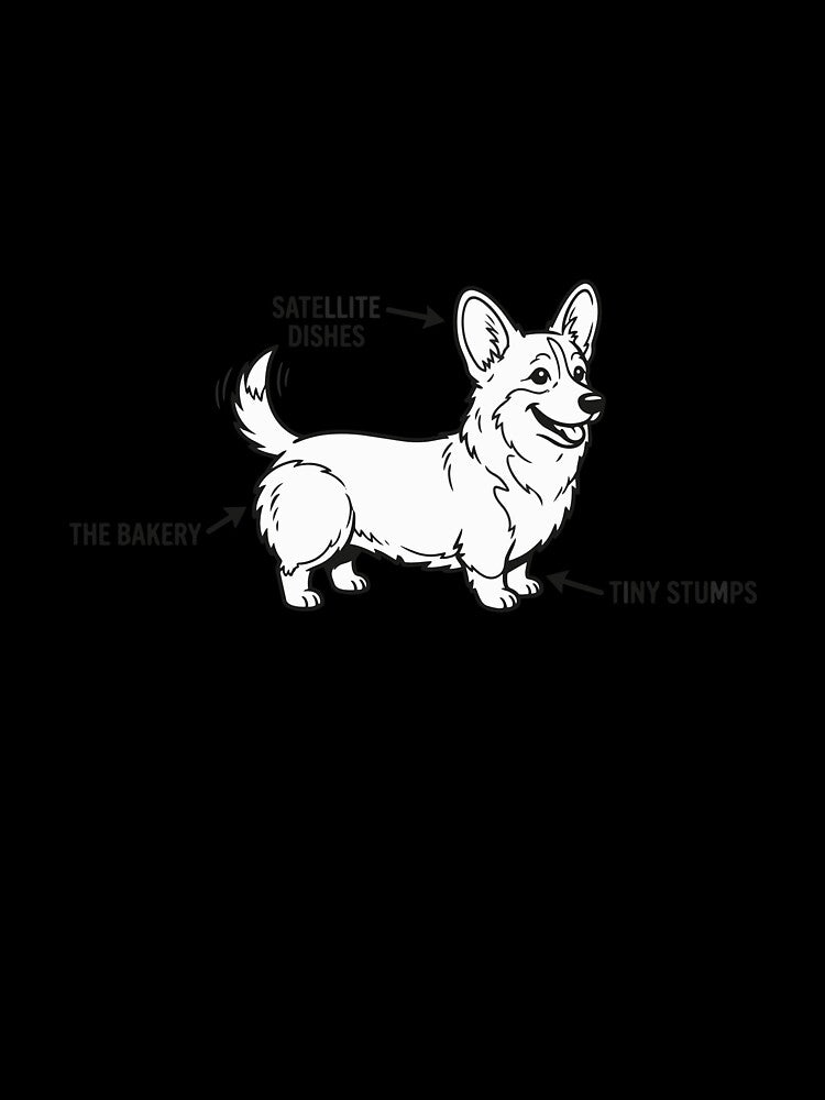 Anatomy of a Corgi Funny Dog Diagram by Petzzz