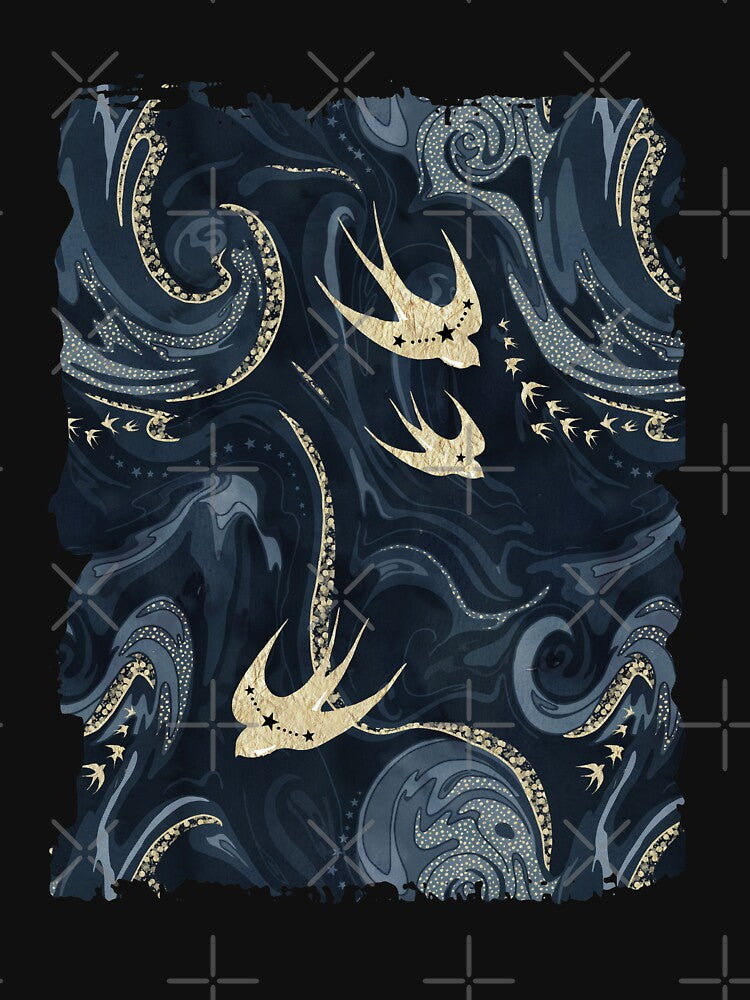 Golden swallow constellations by adenaJ
