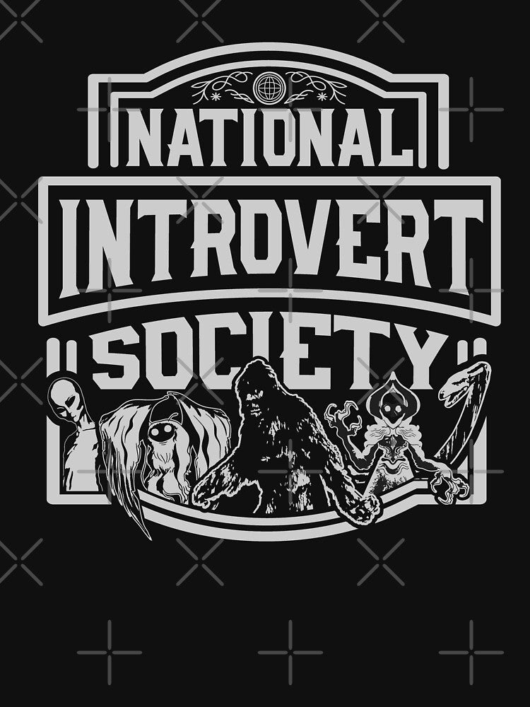 Bigfoot, Mothman, Nessie, Flatwoods Monster, Alien - Official National Introvert Society Cryptid Gift by NatIntrovertSoc