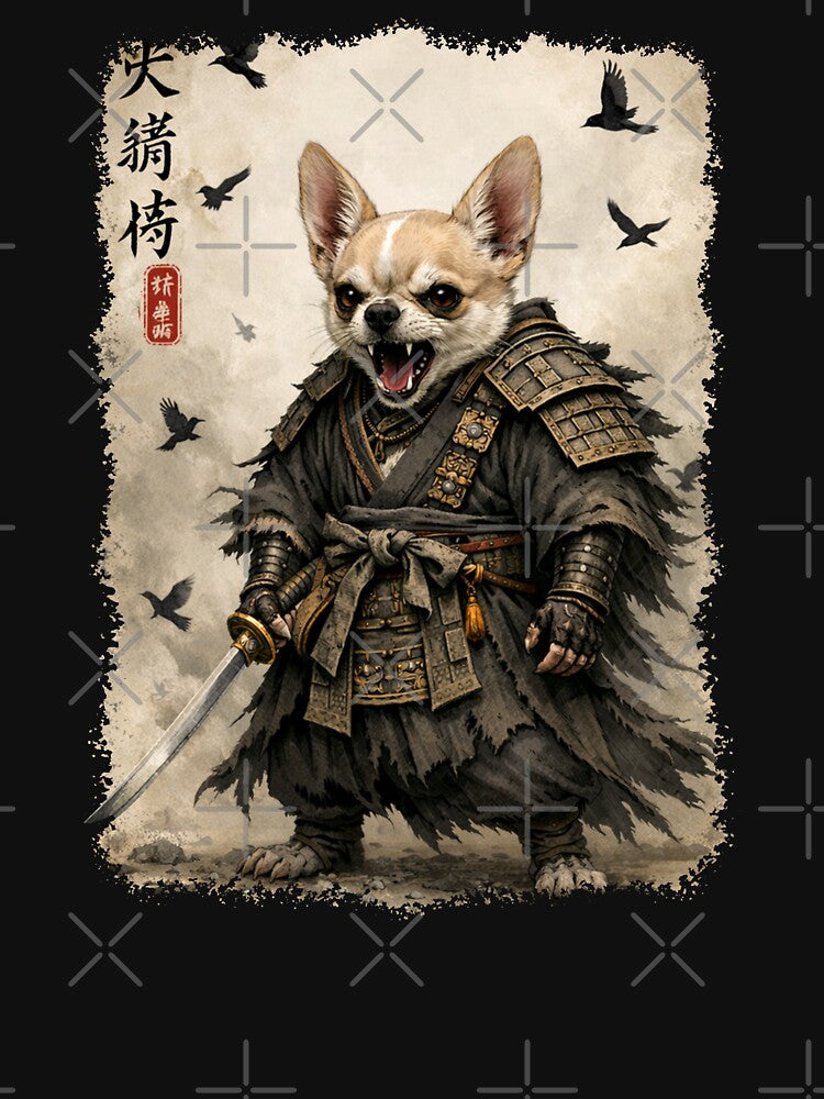 Samurai Chihuahua, Japanese Warrior & Art | Vintage Anime by will freed18