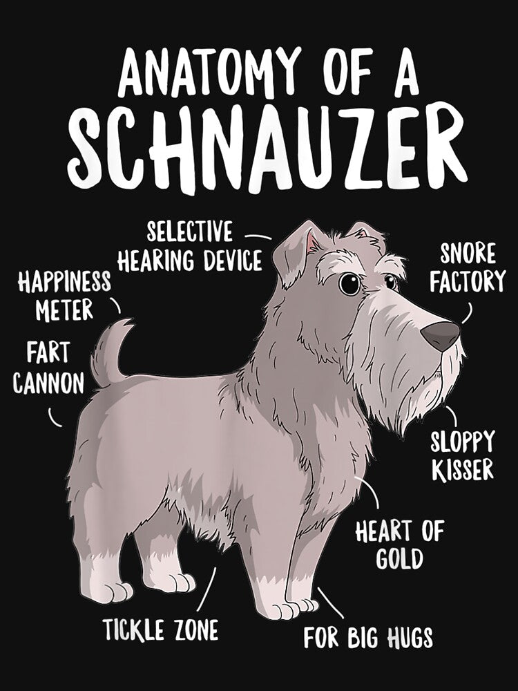 Anatomy Schnauzer Puppy Owner Funny Cute by suzanso