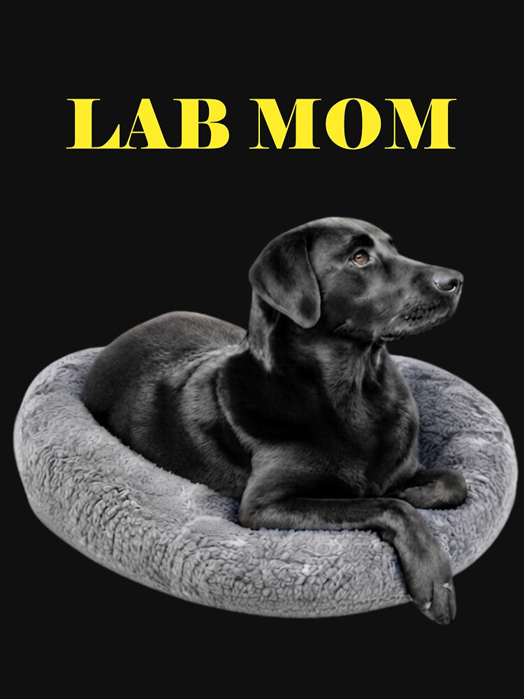 Lab Mom Black Labrador Retriever Dog Lover Gift by PRINTSCHARMINGM