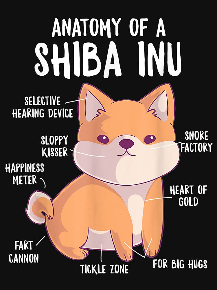 Anatomy Shiba Puppy Owner Funny Cute by suzanso