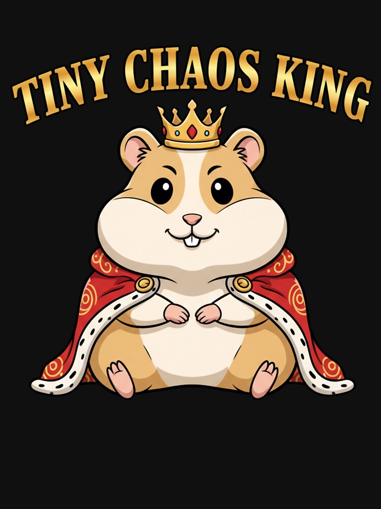 Tiny Chaos King Funny Hamster Shirt | Cute Meme Humor by MotivaChic