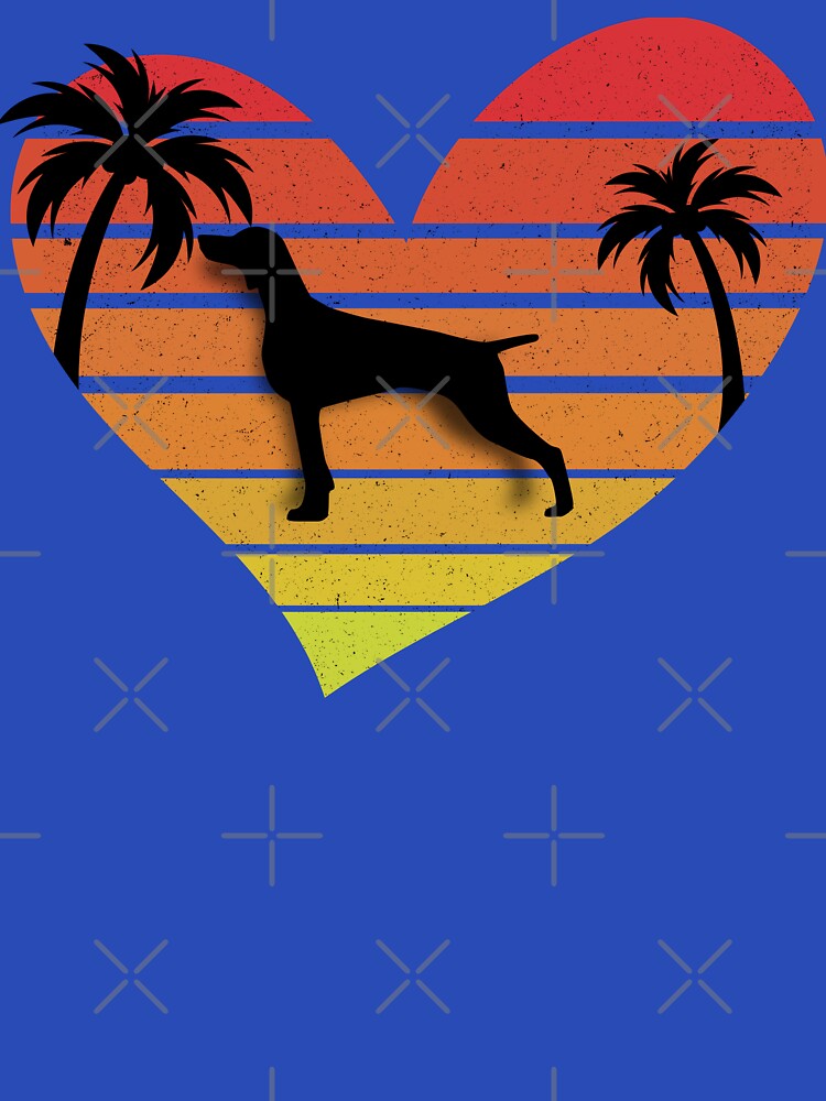 Love weimaraner Retro Sunset Dog by sbe-zone