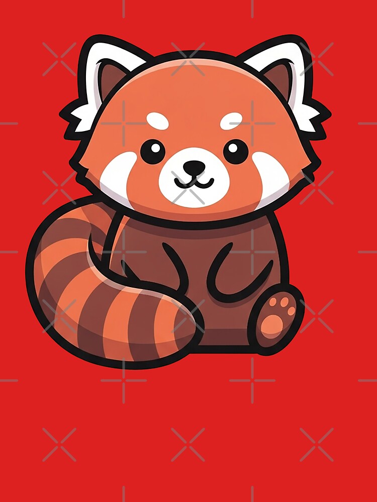 Cute Red Panda Playful Animal Illustration by Osmose-Studio ⭐⭐⭐⭐⭐