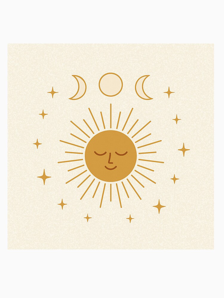 Minimalist Sun and Moon Phases Design by ceksdesign