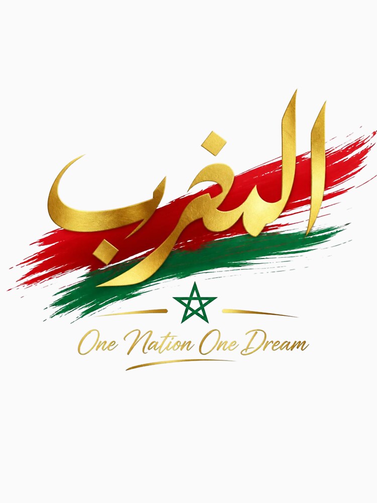 Al Maghrib Arabic Calligraphy Morocco Diaspora Pride Atlas Lions Art by CozyPanicStudio