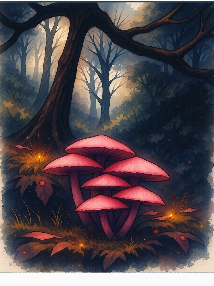 Pink Luminous Fungi by The Rogue Mark