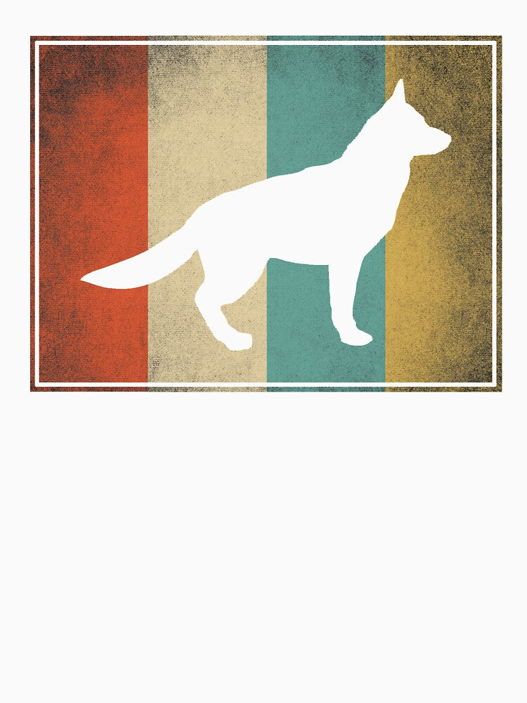 Vintage German Shepherd Gift for Men Women & Kids - Retro Design by Curtis Cline