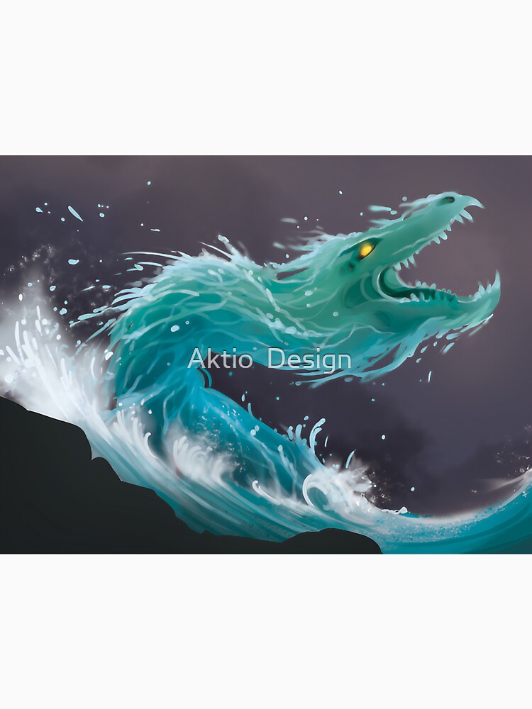 A magical water monster leviathan by Aktio Design