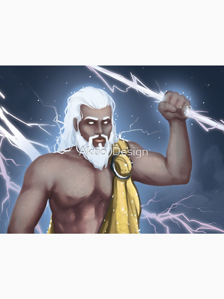 A Titan holding a lightning bolt by Aktio Design