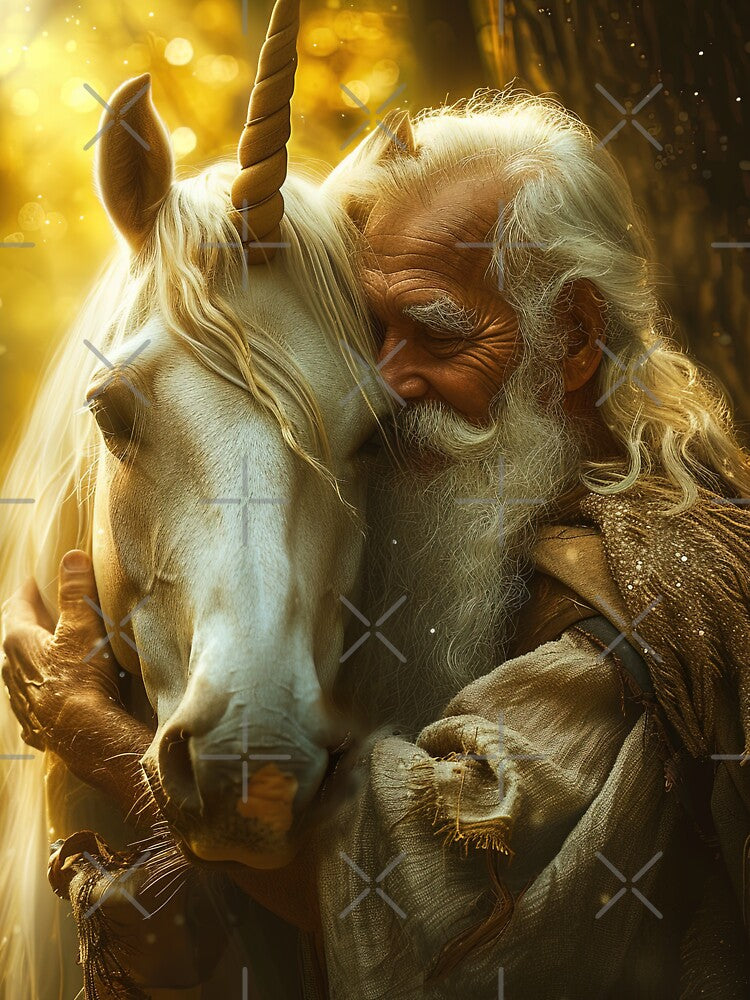 Whispers of Wisdom: The Wise Man and the Unicorn by Philipe3d