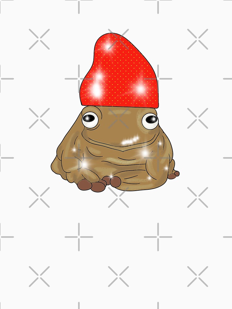Cute frog with a strawberry on his head by Pixi-egirl