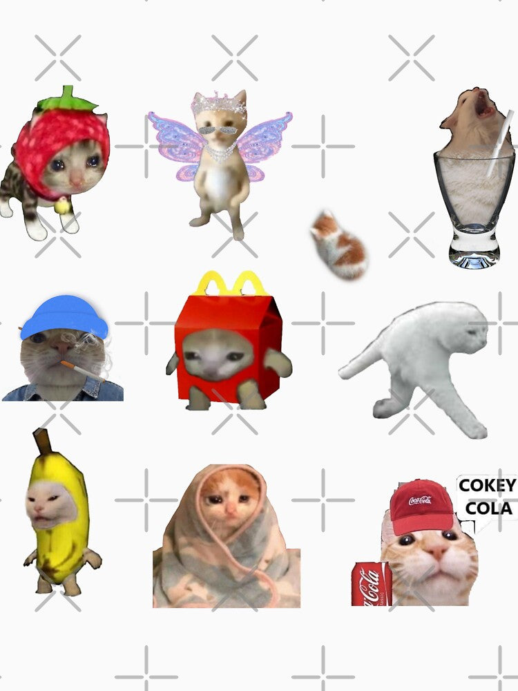 Cat Memes Sticker Bundle by teaisfantastic