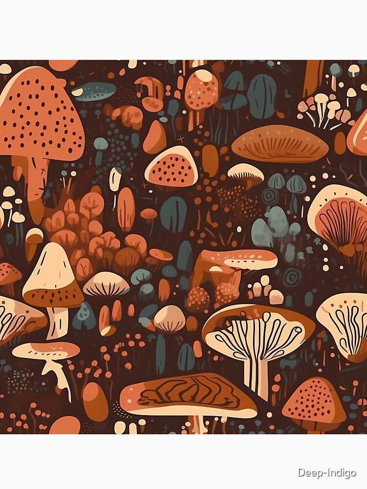 Cottage Mushroom Print by Deep-Indigo