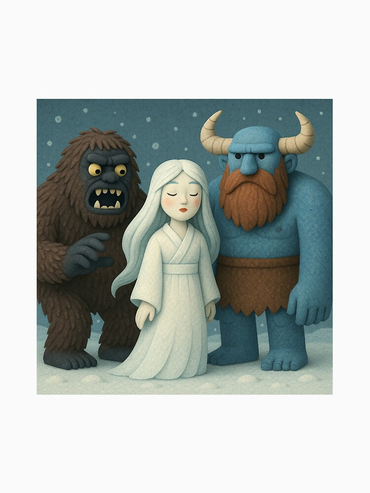 Ijiraq, Yuki-Onna and Jotnar 16 by AIfolklore
