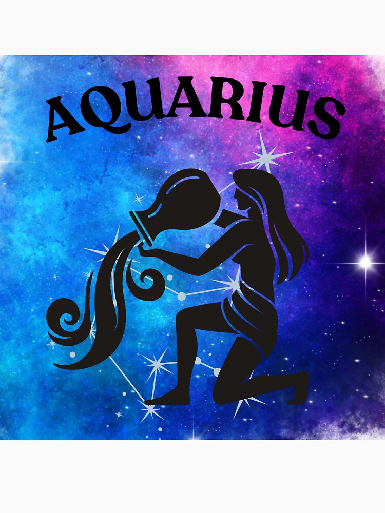 Zodiac Sign - Aquarius Line Art Illustration by Dragon-Act-Art