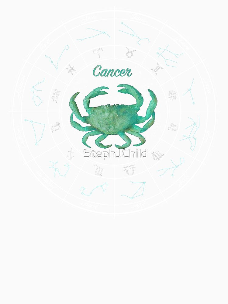 Cancer "The Crab" Horoscope Astrology Zodiac Design by StephJChild
